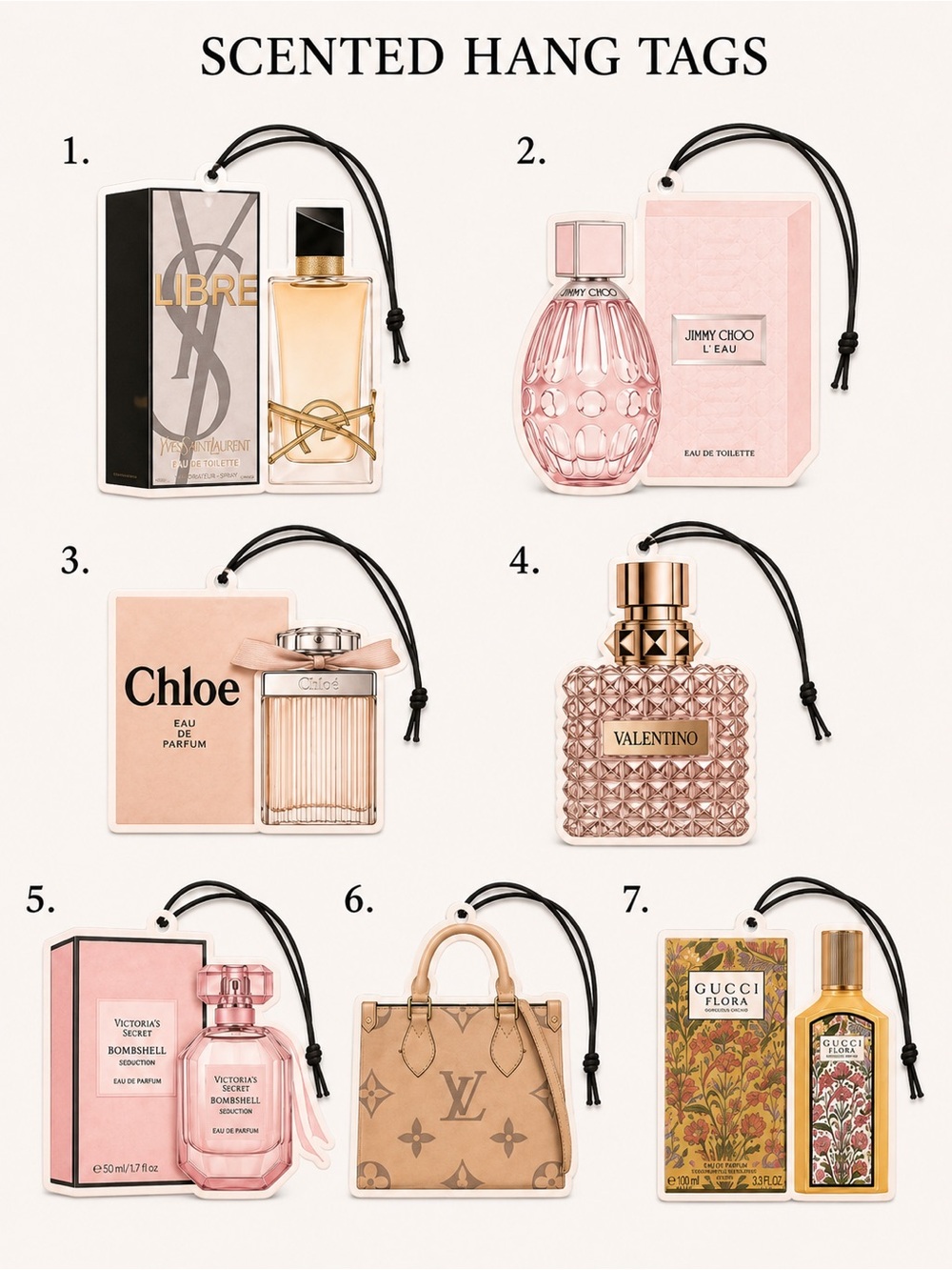 Fashion Scented Hang Tags
